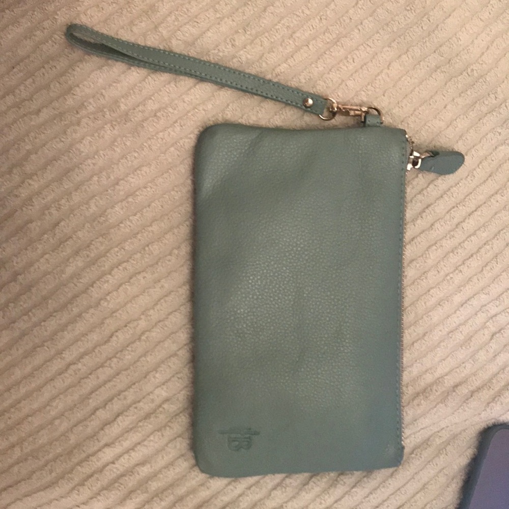 Teal mighty purse clutch